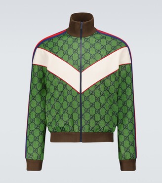 Gucci GG zipped jersey jacket - ShopStyle