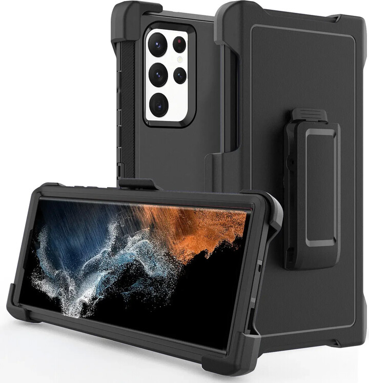 Otter Armor Box Case for Samsung A55 A35 A25 A15 A54 A34 A24 A14 A52 A72 S24 Ultra S22 S23 S21 Fe Belt Clip Holster Rugged Cover