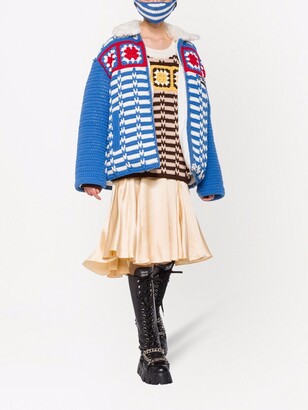 Miu Miu Crochet-Knit Wool Jacket