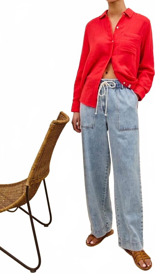 Rails Ellis Button-Down Shirt In Red