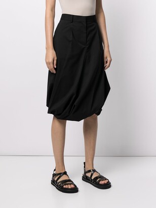 Sacai Twist-Constructed Midi Skirt