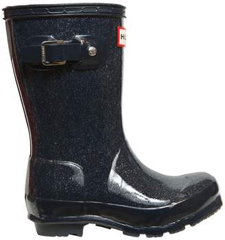 Hunter Glittered Rubber Rain Boots