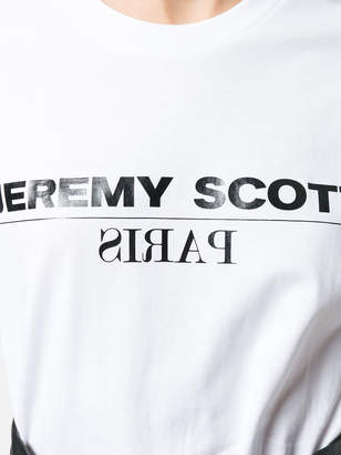 Jeremy Scott logo print oversized T-shirt