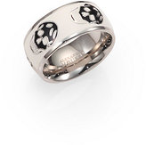 Thumbnail for your product : Alexander McQueen Enamel Skull Band Ring