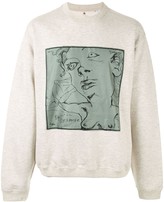 Thumbnail for your product : Oamc Crew Neck Illustrative Print Jumper