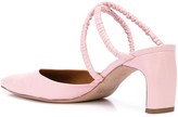 Thumbnail for your product : Rosetta Getty Heeled Ruched-Strap Mules