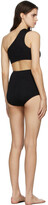 Thumbnail for your product : Bottega Veneta Black Crinkle One Shoulder Bikini