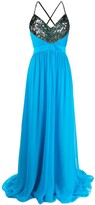 Thumbnail for your product : Pucci Sequinned Neckline Long Dress