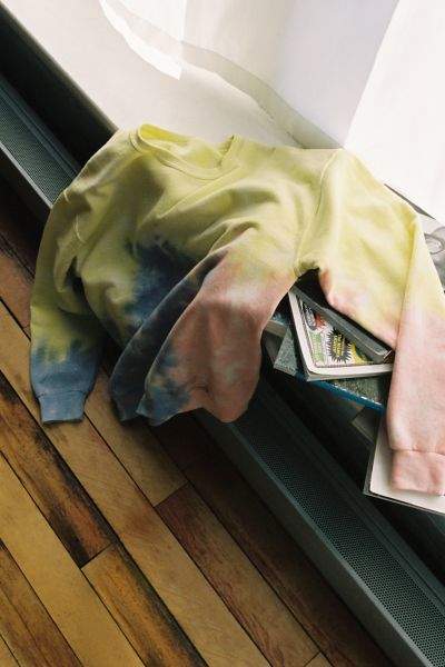 Urban Renewal Recycled Sherbet Tie-Dye Crew Neck Sweatshirt