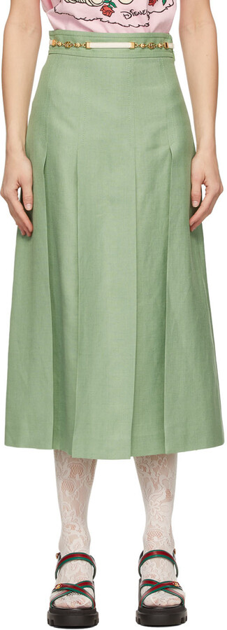 Pleated Linen Skirt | Shop the world's largest collection of 