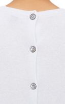 Thumbnail for your product : Barneys New York Cashmere Button-Back Sweater-Blue