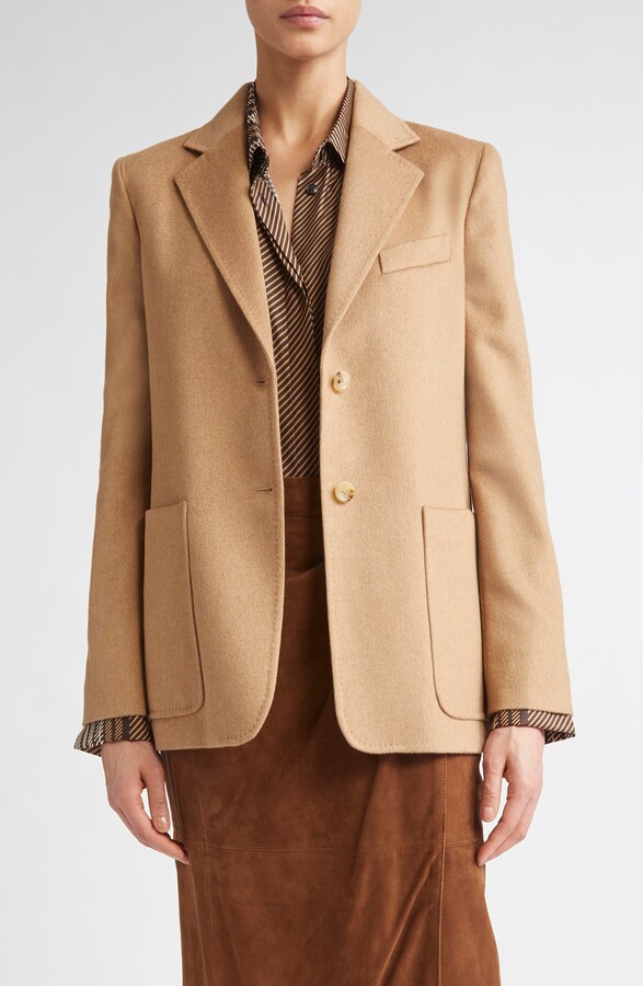 Camel Woman Blazer ShopStyle