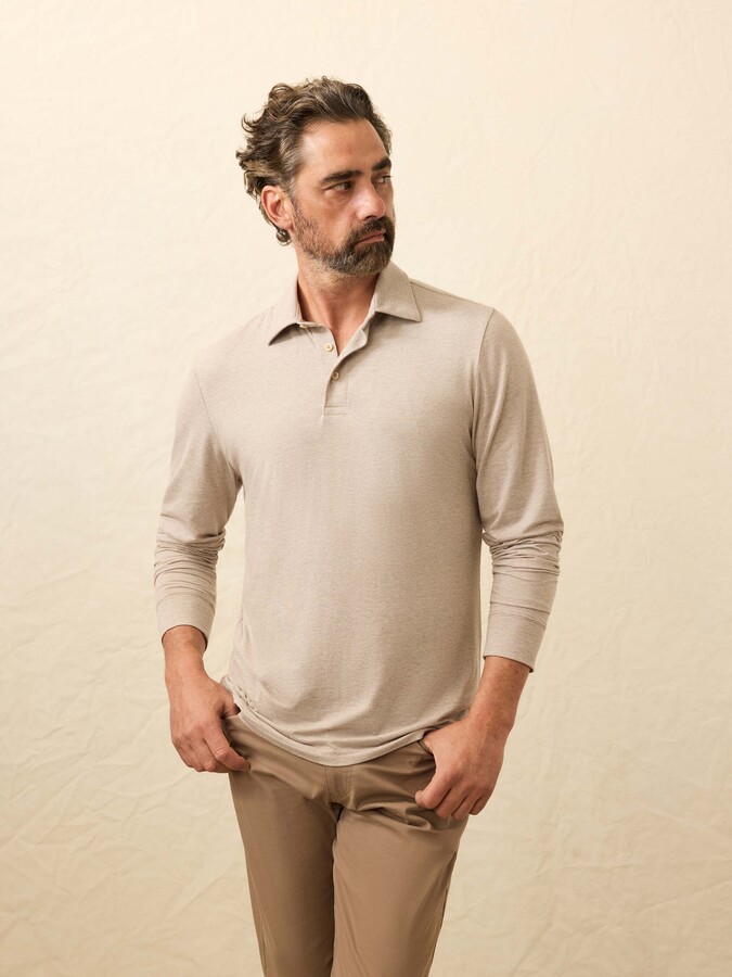 Faherty Long-Sleeve Movement™ Polo