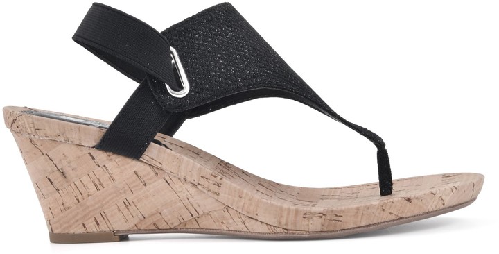 white mountain all good wedge sandals