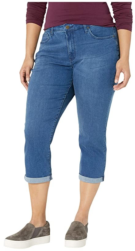 NYDJ Womens Plus Size Capri Jeans