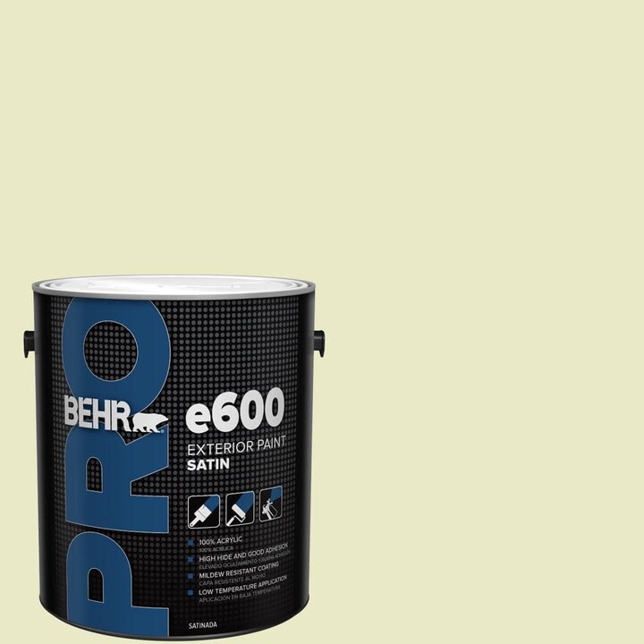 BEHR PRO 1 gal. #PPU9-16 Pale Celery Satin Exterior Paint