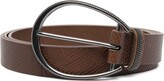 Thumbnail for your product : Brunello Cucinelli Leather Buckle Belt