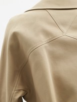 Thumbnail for your product : Bottega Veneta Double-breasted Water-repellent Canvas Trench Coat - Beige