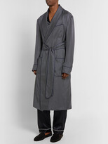 Thumbnail for your product : Paul Stuart Piped Puppytooth Cashmere Robe