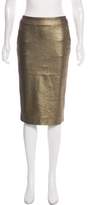 Thumbnail for your product : Max Mara Metallic Knee-Length Skirt