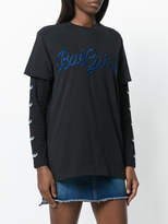 Thumbnail for your product : Chiara Ferragni Bad Girl layered sleeves T-shirt