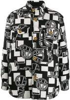 Thumbnail for your product : Versace GV motif shirt jacket