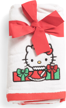 TJMAXX Set Of 2 Hello Presents Hand Towels, Cotton