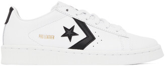 Converse White Leather Pro Low-Top Sneakers
