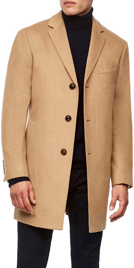 Mens Camel Wool Coat | Shop The Largest Collection | ShopStyle
