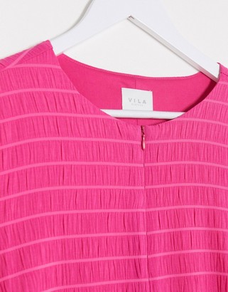Vila oversized swing t-shirt dress in pink