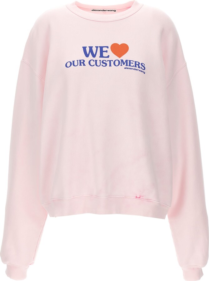 Alexander Wang 'we Love Our Customers' Sweatshirt
