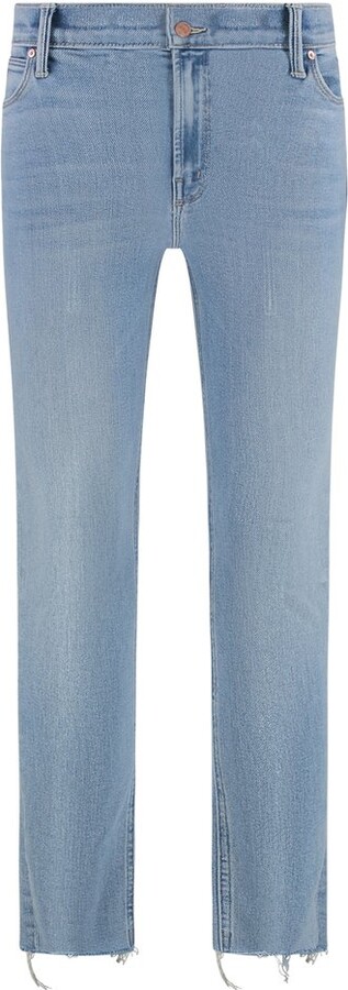 Mother The Mid Rise Dazzler Ankle Fray Jeans
