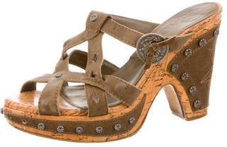 Christian Dior Leather Ankle Strap Sandals