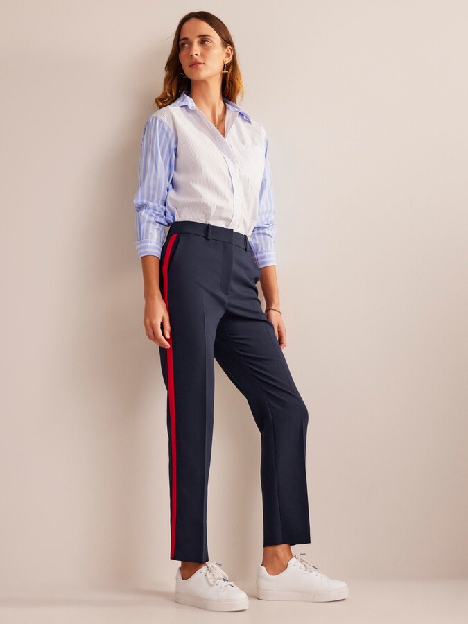 Trousers With Stripe Down Side
