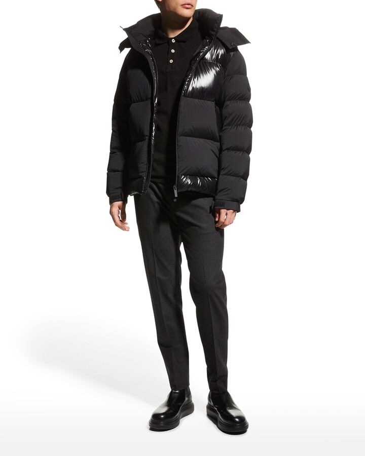 Moncler Men's Quilted Lacquer Down Jacket - ShopStyle