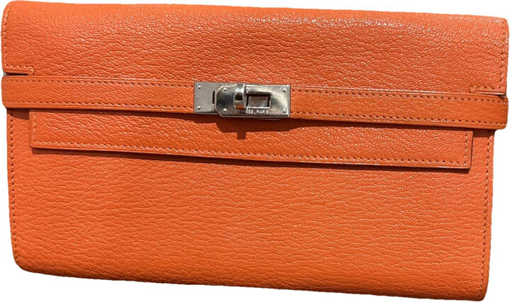 Hermes Kelly to go leather clutch bag - ShopStyle