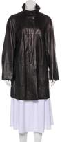 Thumbnail for your product : Akris Leather Button-Up Coat Leather Button-Up Coat