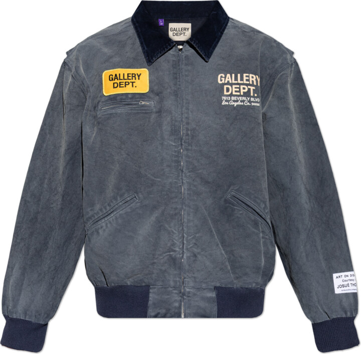 GALLERY DEPT. Denim Jacket With Logo  - Grey