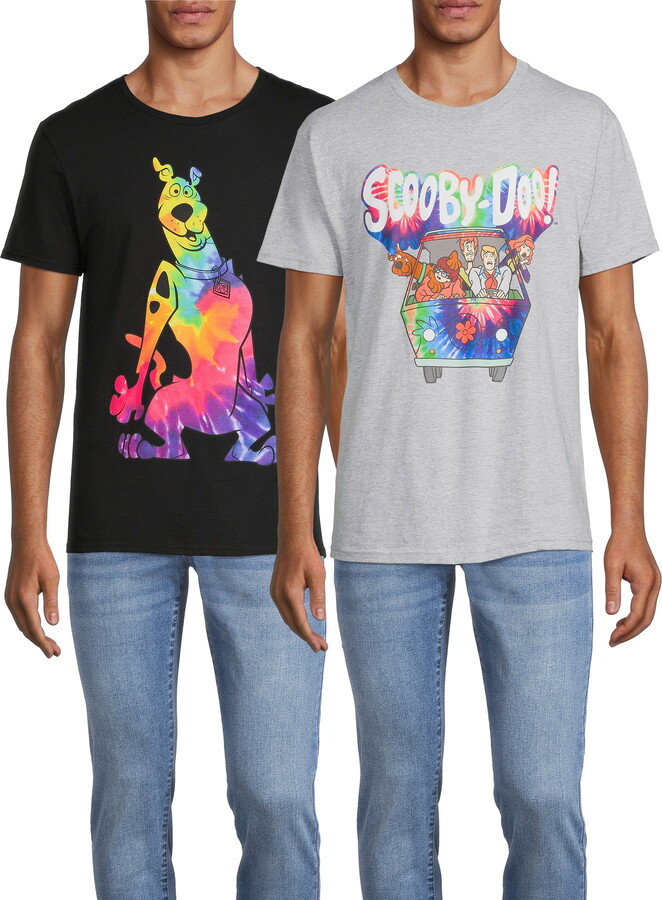 Scooby-Doo Men's & Big Men's Graphic Tees 2-Pack, Sizes S-3XL