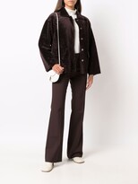 Thumbnail for your product : Desa 1972 Shearling-Fur Fitted Coat
