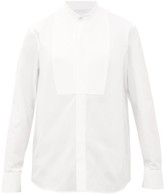 Thumbnail for your product : Jil Sander Band-collar Cotton-poplin Tuxedo Shirt - White
