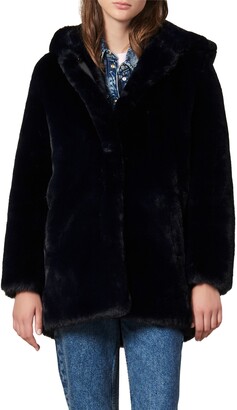 sandro fur jacket