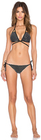 Thumbnail for your product : Vitamin A Natalie Mitered Side Tie Bikini Bottom