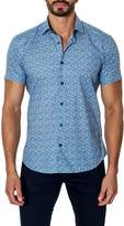 Thumbnail for your product : Jared Lang Woven Printed Short Sleeve Trim Fit Shirt