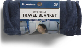TJMAXX Brookstone Blanket With Foot Pocket And Carrying Case, Polyester