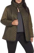Thumbnail for your product : Gallery Quilted Contrast Sleeve Jacket