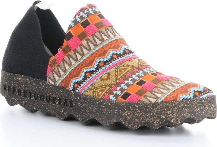 Fly London Asportuguesas Fabric Slip-Ons - Cell