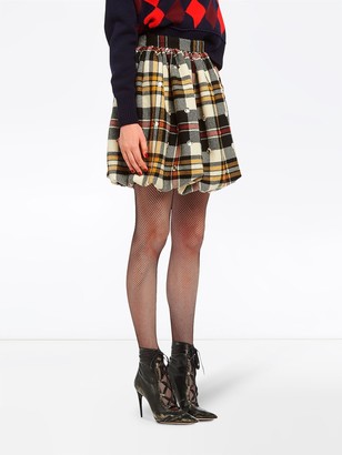 Miu Miu Embellished wool skirt