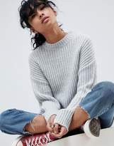 Thumbnail for your product : ASOS DESIGN chunky sweater in rib with crew neck