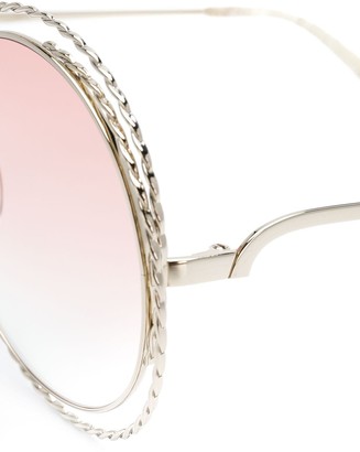 Chloé Eyewear Carlina Chain round-frame sunglasses